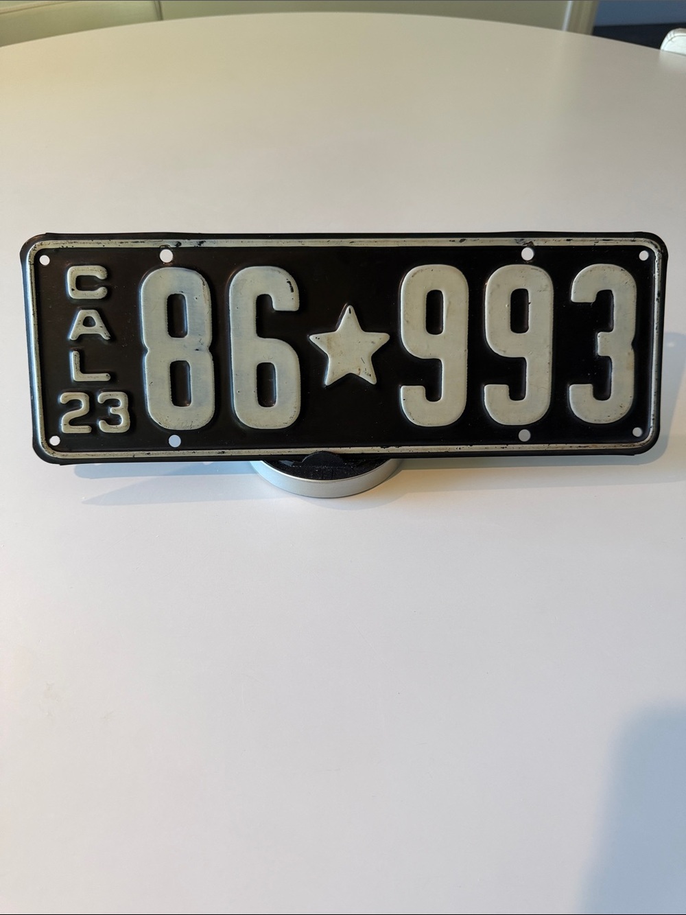Antique 1923 California License Plate